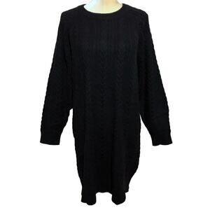 Cloth by Design NWOT Black MIni Sweater Dress Women S